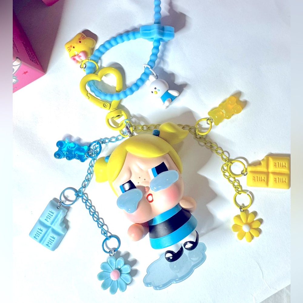 Labubu Popmart Crybaby Cute Bag Charm Keychain